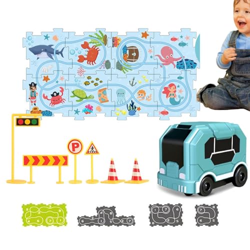 Kombination aus Puzzles und Tracks, Puzzle-Spielset mit Puzzlespuren, Puzzle Tracks Auto-Spielzeug, Auto Spielset für Auto, Lernspielzeug für Kinder im Alter von 3-5 Jahren Kombination aus Puzzles und Tracks, Puzzle-Spielset mit Puzzlespuren, Puzzle Tracks Auto-Spielzeug, Auto Spielset für Auto, Lernspielzeug für Kinder im Alter von 3-5 Jahren von Generic