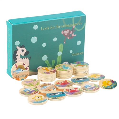 Kombinationsspiel aus Holz, Tier-Matching-Spiel, Konzentrations-Memorisierungsspiele für und Mädchen, Lernaktivität, Vorschul-Lernspiel für Kombinationsspiel aus Holz, Tier-Matching-Spiel, Konzentrations-Memorisierungsspiele für und Mädchen, Lernaktivität, Vorschul-Lernspiel für von Generic