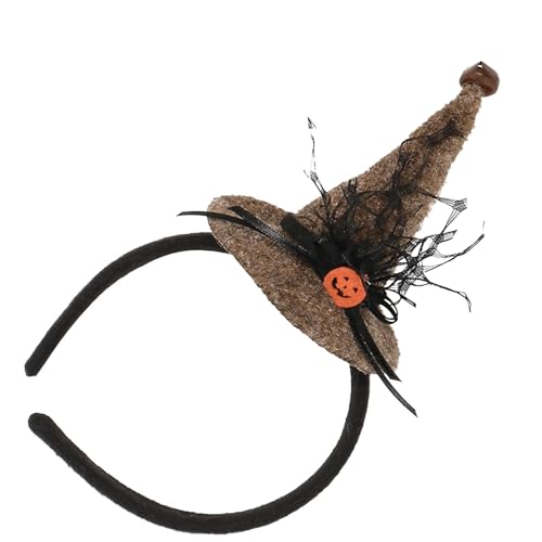 Kopfbedeckung für Halloween-Kostüm, Halloween-Haarband, Hexenhut, Vintage, Hexenhut, elegante Party-Kopfbedeckung mit Spinnennetz Kopfbedeckung für Halloween-Kostüm, Halloween-Haarband, Hexenhut, Vintage, Hexenhut, elegante Party-Kopfbedeckung mit Spinnennetz von Generic