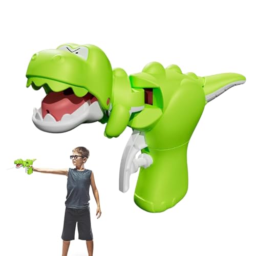 Kopfschüttelende Dinosaurier -Wasserpistole - lustige brüllende Drachenwasserschütze, perfekt für Kinder, Spielen im Freien, Pool, Dekompressionsspiel - perfekt für und Mädchen über 3 Jahre alt von Generic