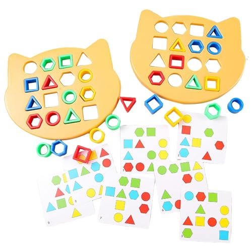 Korrespondenzspiel für Kinder, Formen-Spiel, schnelles Kombinationstafel mit geometrischen Formen, interaktives Brettspiel, lustiges Lernspielzeug für Vorschulen von Generic