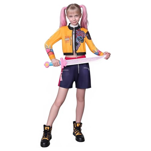 Kostüm Mädchen Anime Hunters Cosplay Kostüm Halloween Party Demon Hunters Cosplay Faschingskostüm Kinder Anime Halloween Outfit Mädchen Rumi Dämon für World Book Day Karneval Kostüm Mädchen Anime Hunters Cosplay Kostüm Halloween Party Demon Hunters Cosplay Faschingskostüm Kinder Anime Halloween Outfit Mädchen Rumi Dämon für World Book Day Karneval von Generic