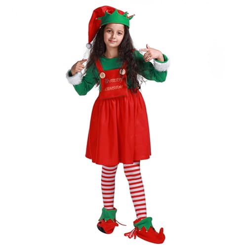 -Kostüm für Kinder, Hut, Socken, festliche Cosplay-Kleidung, -Kostüm, -Kostüm, bequemes -Kostüm, Kleid-Set für Veranstaltungen, Partys, Größe XL:, Refer to description -Kostüm für Kinder, Hut, Socken, festliche Cosplay-Kleidung, -Kostüm, -Kostüm, bequemes -Kostüm, Kleid-Set für Veranstaltungen, Partys, Größe XL:, Refer to description von Generic
