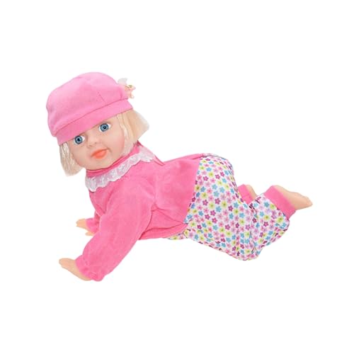 Krabbelpuppe und süße Kinderpuppe mit Sound und Licht Twister Bottom KzW842 (29cm) von Generic