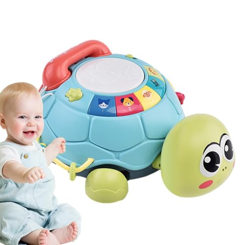 Krabbelspielzeug, Musikalisches Schildkrötenspielzeug - Turtle Elektrisches Musikalisches Kinderspielzeug mit Beleuchtung,Lernspielzeug für Kleinkind-Geburtstag Kindertag und Weihnachten Krabbelspielzeug, Musikalisches Schildkrötenspielzeug - Turtle Elektrisches Musikalisches Kinderspielzeug mit Beleuchtung,Lernspielzeug für Kleinkind-Geburtstag Kindertag und Weihnachten von Generic