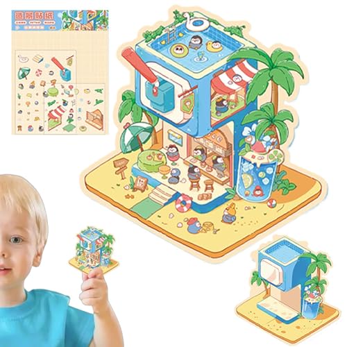 Kreative Miniatur-Hausaufkleber, Miniatur-Szene, Cartoon-Hausaufkleber, 3D-Effekt, Karikatur, Landschaftsgestaltung, Szenen für Erwachsene, Dekorationswerkzeug Kreative Miniatur-Hausaufkleber, Miniatur-Szene, Cartoon-Hausaufkleber, 3D-Effekt, Karikatur, Landschaftsgestaltung, Szenen für Erwachsene, Dekorationswerkzeug von Generic