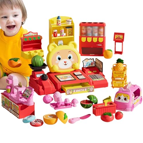 Kreatives Registrierkasse Spielset, Falsche Registrierkasse, Registrierkasse Spielzeug | Registrierungsspiel-Set für Kleinkinder, niedliches Spielzeug Kreatives Registrierkasse Spielset, Falsche Registrierkasse, Registrierkasse Spielzeug | Registrierungsspiel-Set für Kleinkinder, niedliches Spielzeug von Generic