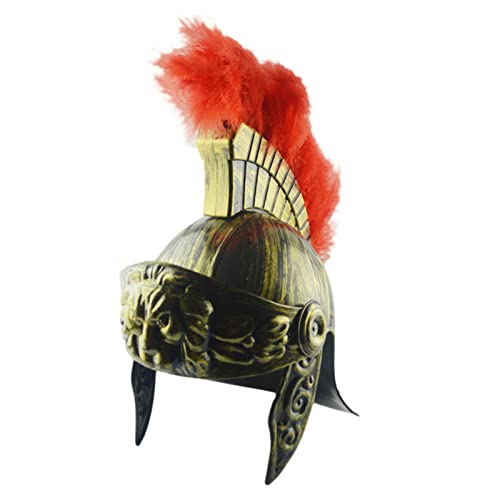 Kriegerhelm – Mittelalterlicher Helm Centurion, Kostüm | Authentischer Samurai-Helm Gladiator Feder, Centurion-Kostüm-Helm, Mittelalterlicher Ritterhelm von Generic