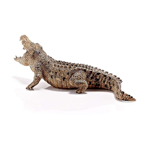 Krokodil-Action-Figur: realistisches Krokodilspielzeug mit beweglichem Kiefer, Tierfigur für Kinder, realistisches Krokodil-Modell, Anim-Figuren von Generic
