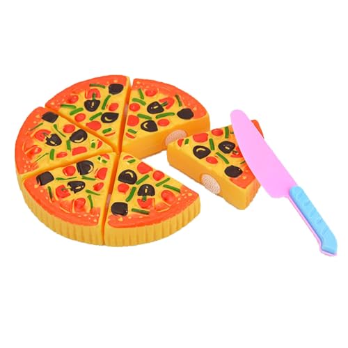 Küche Lebensmittel Eltern Kind Kommunikation Pizza Form Küche Kunststoff Schneiden Spielen Lebensmittel Für Mädchen Zsh470 (Orange, 17cm) von Generic