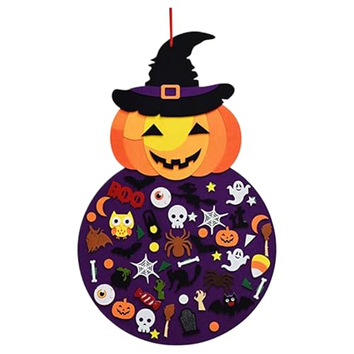 Kürbis-Dekoration – Halloween-Filz-Kürbis-Hexen-Dekoration, festliches Ornament, interaktives 7 cm, Spielzeug für Zuhause, Kinder, Mädchen, Aktivitäten, Festivals, Versammlungen, Jungenpartys und Kürbis-Dekoration – Halloween-Filz-Kürbis-Hexen-Dekoration, festliches Ornament, interaktives 7 cm, Spielzeug für Zuhause, Kinder, Mädchen, Aktivitäten, Festivals, Versammlungen, Jungenpartys und von Generic