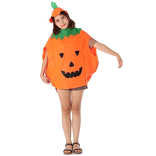 Kürbis Kostüm Erwachsene, Halloween Kostüm Erwachsene, Kürbiskostüm Halloween, Erwachsene Kürbis Umhang Unisex,Kürbiskostüm für Erwachsene von Generic