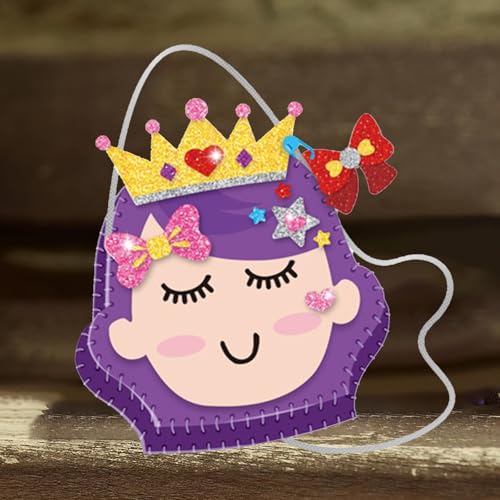 Kunst- und Bastelspielzeug, Katzentasche für Kinder ab 4 Jahren, ideal für kleine Mädchen, vielseitig einsetzbar zum Spielen und Aufbewahren HYw711 (A, One Size) von Generic