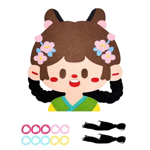 Kunst- und Handwerksset – Bastelset für Haarzöpfe für Mädchen, Styling-Spielzeug für Kinder, Spielzeug-Set zum Flechten von Mädchen | Party-Dekoration Kunst- und Handwerksset – Bastelset für Haarzöpfe für Mädchen, Styling-Spielzeug für Kinder, Spielzeug-Set zum Flechten von Mädchen | Party-Dekoration von Generic