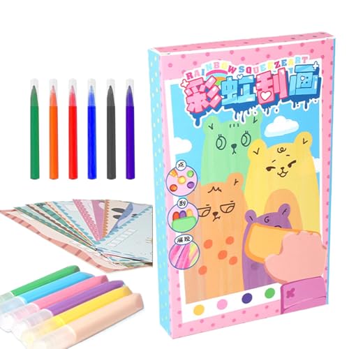 Kunstbedarf für Kinder von 6 bis 8 Jahren, Malpapier für Kinder, Rainbow Art, Kratzbuch für Kinder, 35-teilig, Malset für Kinder, Kratzbuch für Kreativid Kunstbedarf für Kinder von 6 bis 8 Jahren, Malpapier für Kinder, Rainbow Art, Kratzbuch für Kinder, 35-teilig, Malset für Kinder, Kratzbuch für Kreativid von Generic