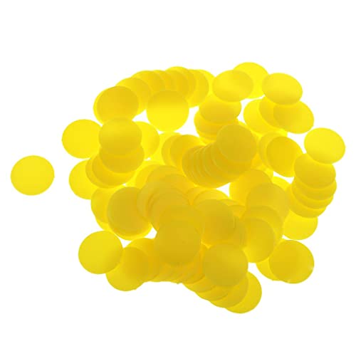 Kunststoff-Chip-Spielmünzen, 1,9 cm, Gelb, 100 Stück/Packung, ideal für Casino- und Unterhaltungsräume Kunststoff-Chip-Spielmünzen, 1,9 cm, Gelb, 100 Stück/Packung, ideal für Casino- und Unterhaltungsräume von Generic