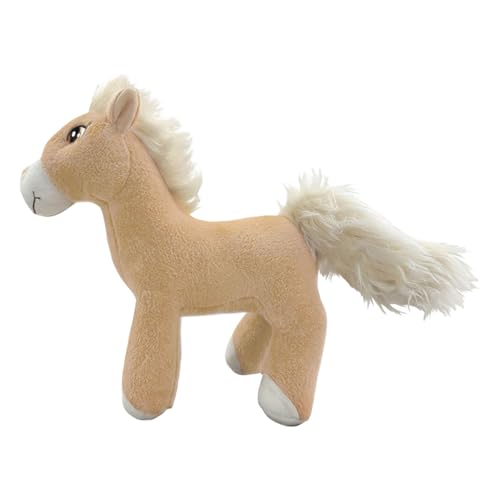 Kuscheltier, weiche Kuschelpuppe für Kinder, realistisches Design, perfekt für Kinder ab 3 Jahren Tne684 (Beige, 25cm) von Generic