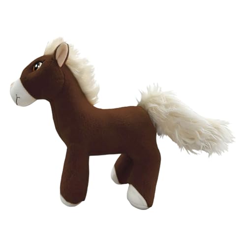 Kuscheltier, weiche Kuschelpuppe für Kinder, realistisches Design, perfekt für Kinder ab 3 Jahren Tne684 (Coffee, 25cm) von Generic