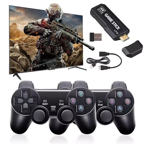 LAISHUNN Neueste Nostalgia 2025 Spielekonsole mit über 30.000 Spielen HDMI 4K Game Retro TV Game Sticks mit Dual Wireless Controller 2.4G Retro Konsole Emulatoren Geschenk für Kinder LAISHUNN Neueste Nostalgia 2025 Spielekonsole mit über 30.000 Spielen HDMI 4K Game Retro TV Game Sticks mit Dual Wireless Controller 2.4G Retro Konsole Emulatoren Geschenk für Kinder von Generic
