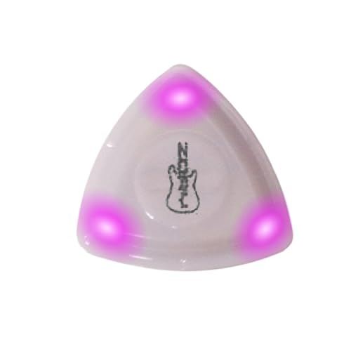 LED leuchtendes Gitarrenplektrum, Gitarrenplektrum, Bassplektrum, Bassgitarre, E-Gitarrenplektren, LED-Gitarre, Bassplektren, Akustikgitarre, leuchtendes Plektrum, (B, One Size) von Generic