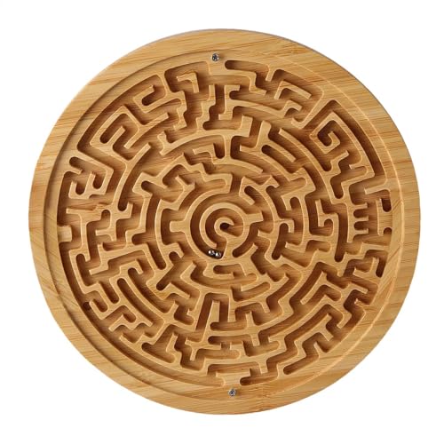 Labyrinth-Puzzlebrett Aus – Rundes Labyrinthspiel Für Kinder, Jugendliche, Erwachsene | Mehrzweck-Logikspiel Aus, Spannendes Puzzlespielzeug Für Die Entwicklung Von Kleinkindern, Interaktive von Generic