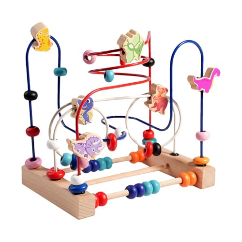 Labyrinth-Spielzeug aus Holzperlen – Achterbahn aus Holzperlen | pädagogisches Spielzeug mit Abakusperlen, Spielzeug zur Entwicklung feiner motorischer Fähigkeiten für und Mädchen Labyrinth-Spielzeug aus Holzperlen – Achterbahn aus Holzperlen | pädagogisches Spielzeug mit Abakusperlen, Spielzeug zur Entwicklung feiner motorischer Fähigkeiten für und Mädchen von Generic