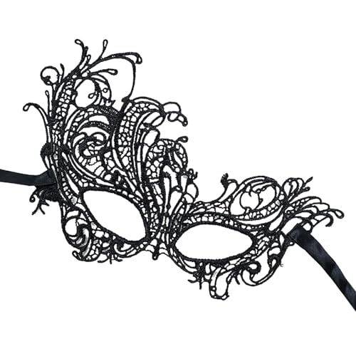 Lace Eye Masque | Costume Face Cover | Animal Shaped Eyemask, Festivals Decoration Themed Cosplay for Prom Ball Costume von Generic