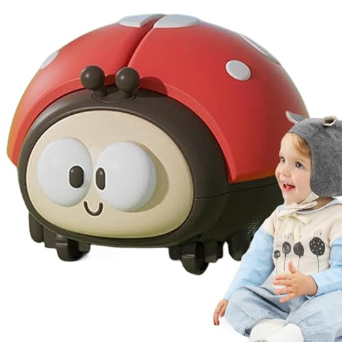 Ladybug Blowing Ball Toy - Ladybug -Ballgebläse, windbetriebener Marienkäferball | Netter Einsiedlerkrebsgebläse, sensorisches Spiel für Kinder, glatter Ladykäfer Hause Ball Spielzeugkugel Blowing von Generic