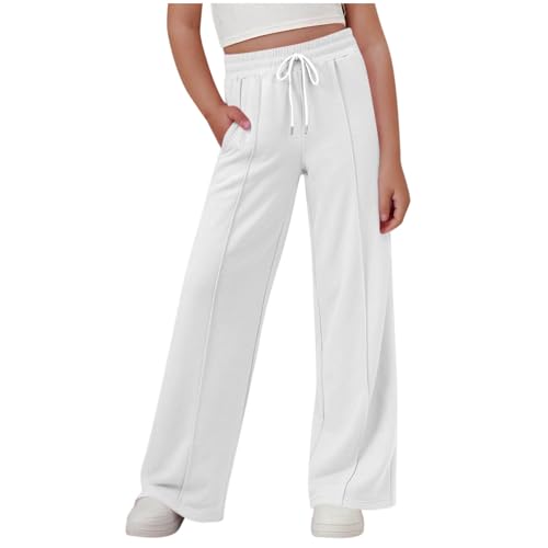 Lässige Sommer-Jogginghose für Mädchen, lässige Sporthose, Outdoorhose mit Kordelzug, hohe Taille, weites Bein, Fußball-Trainingshose, Lässige Sommer-Jogginghose für Mädchen, lässige Sporthose, Outdoorhose mit Kordelzug, hohe Taille, weites Bein, Fußball-Trainingshose, von Generic