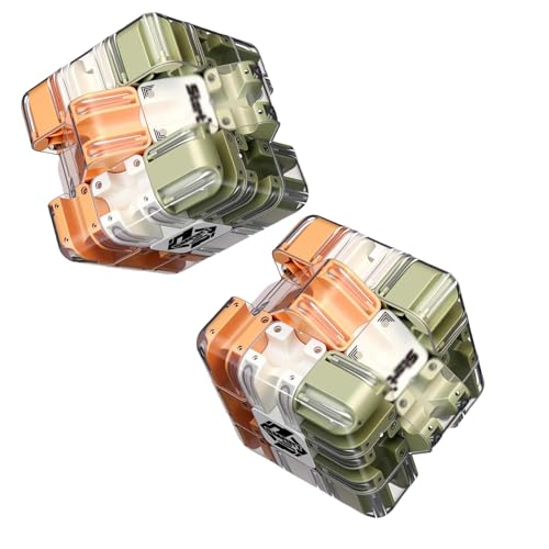 Large Labyrinth 3D Puzzle Maze Cube,3D Puzzle Ball Labyrinth Cube-Engaging Brain Teaser Toy,Ball Maze Cubes Puzzles Game,Full of Fun Challenges Improve Spatial Cognition for Kids (Color*2) von Generic