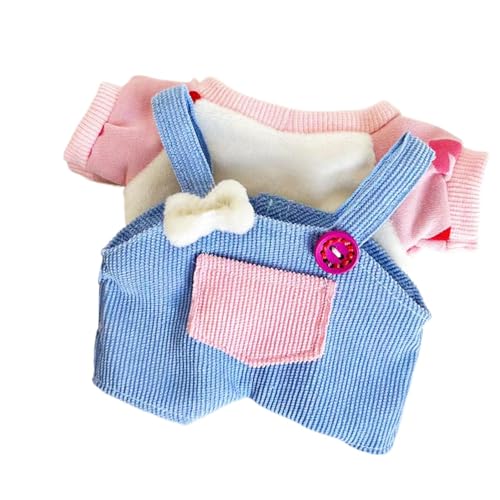 Latzhose, Kleidungsset für Plüschpuppen – 20 cm große Cartoon- , niedliche Latzhose, Kleidung | Entzückende Simulationsspiel-Outfits Latzhose, Kleidungsset für Plüschpuppen – 20 cm große Cartoon- , niedliche Latzhose, Kleidung | Entzückende Simulationsspiel-Outfits von Generic