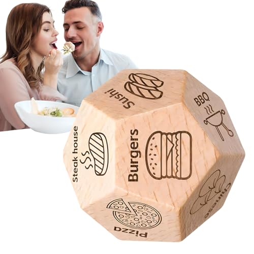 Lebensmittel-Entscheidungswürfel, Abendessen-Entscheidungswürfel, Date-Nacht-Würfel, Paar-Geschenke, Valentinstagsgeschenke, Geburtstagsgeschenke, Hochzeitsgeschenke, lustige Geschenke (C&E) von Generic