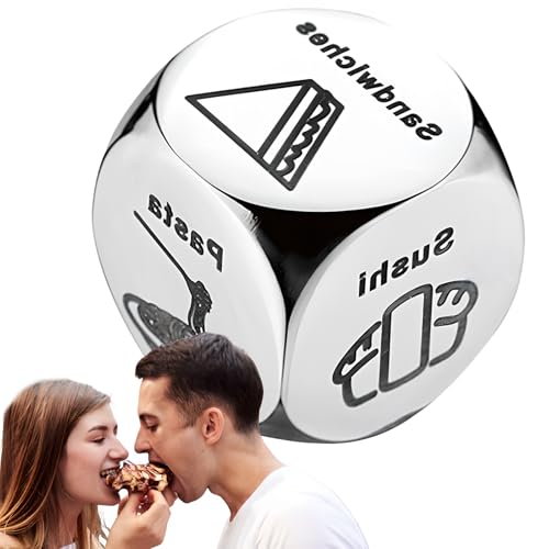 Lebensmittel-Entscheidungswürfel, Dinner-Entscheidungswürfel, Date-Nacht-Würfel, Paargeschenke, Valentinstagsgeschenke, Geburtstagsgeschenke, Hochzeitsgeschenke, lustige Geschenke (E) von Generic