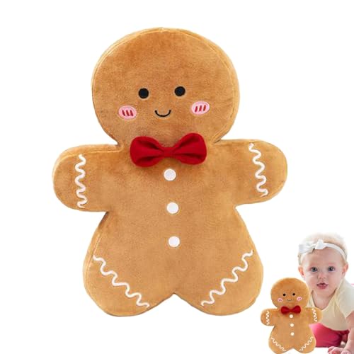 Lebkuchenmann-Figur, Lebkuchenmann-Plüschspielzeug, Lebkuchenmann-Ornament aus Plüsch, Weihnachtsplüsch, Lebkuchenmannkissen, festliches Spielzeug, Kissen Lebkuchenmann-Figur, Lebkuchenmann-Plüschspielzeug, Lebkuchenmann-Ornament aus Plüsch, Weihnachtsplüsch, Lebkuchenmannkissen, festliches Spielzeug, Kissen von Generic