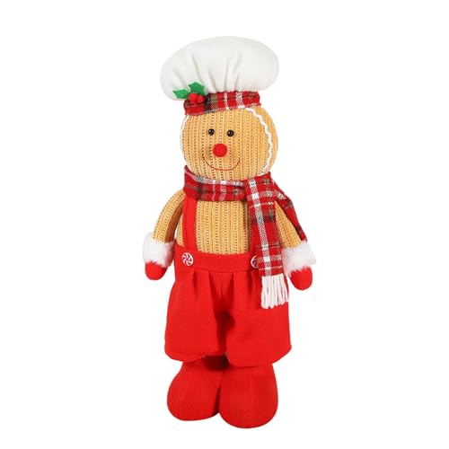 Lebkuchenmann-Figuren, Lebkuchenmann-Figuren, Weihnachtsfiguren für und Mädchen, niedlicher Lebkuchenmann, saisonales Fotozubehör, Puppen für Lebkuchenmann-Figuren, Lebkuchenmann-Figuren, Weihnachtsfiguren für und Mädchen, niedlicher Lebkuchenmann, saisonales Fotozubehör, Puppen für von Generic