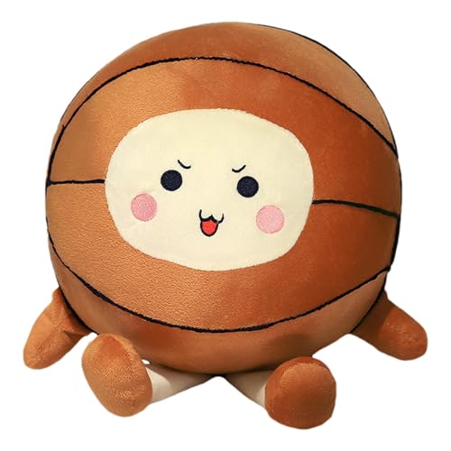 Lenforzando Basketball und Sportkissen | Plüsch-Spielzeug, Basketball gefüllt, mit Basketball, gefülltes Puppenspielzeug mit Basketball Lenforzando Basketball und Sportkissen | Plüsch-Spielzeug, Basketball gefüllt, mit Basketball, gefülltes Puppenspielzeug mit Basketball von Generic