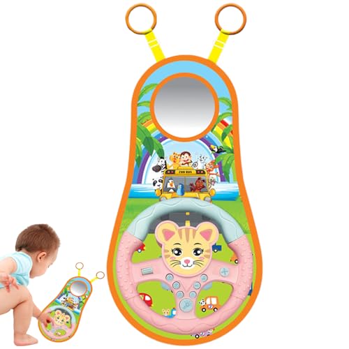 Lenkrad für Auto -Rücksitze, 360 -Grad -rotierende simulierte Fahrtiersteuerungspunkte - Autositz tun, um Spielzeug mit Musik mit Musik zu Spielen, Baby Sitz Lenkradspielzeug für Kinder Kinder Lenkrad für Auto -Rücksitze, 360 -Grad -rotierende simulierte Fahrtiersteuerungspunkte - Autositz tun, um Spielzeug mit Musik mit Musik zu Spielen, Baby Sitz Lenkradspielzeug für Kinder Kinder von Generic
