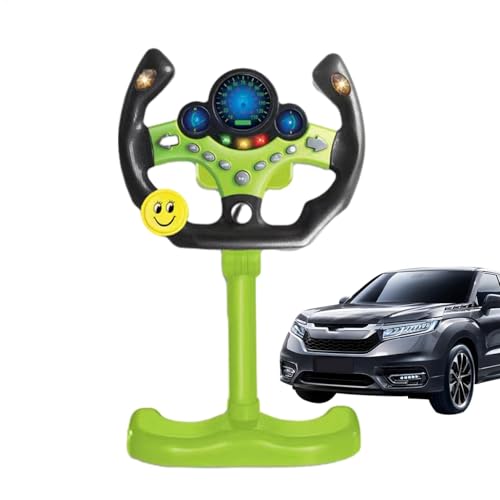 Lenkradantriebsspielzeug, Kinderspiegel, Spielzeug, Musik und Sound simuliertes Fahrzeug | Einfach zu ersetzen, um die Simulationsbecher zu ersetzen und sie sofort zu füllen. Tragbarer Driving Control von Generic