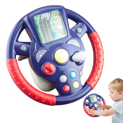 Lenkradspielzeug - Simulations -Tragbare Fahrsteuerung, Autospielzeug tun Spiele Fahrtsitz | Spielplatz Lenkradeel Toys Lenkung, Mädchen im Freien im Freien im Hinterhofbaumhaus von Generic