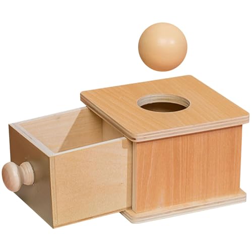 Lernbox für Gegenstände aus Holz – Spielzeug Coin Ball Box Object Permanence Box Spielzeug für Kinder, Babys – Developmental Ecke Drop Toy für Zuhause, Schule, Kindergarten Lernbox für Gegenstände aus Holz – Spielzeug Coin Ball Box Object Permanence Box Spielzeug für Kinder, Babys – Developmental Ecke Drop Toy für Zuhause, Schule, Kindergarten von Generic