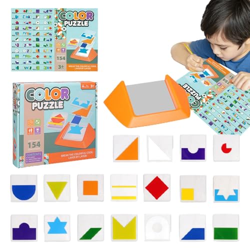 Lernbuch mit Block-Motiv, Tangram-Puzzle, Puzzles für Reisen, Puzzles für , Mädchen von Generic