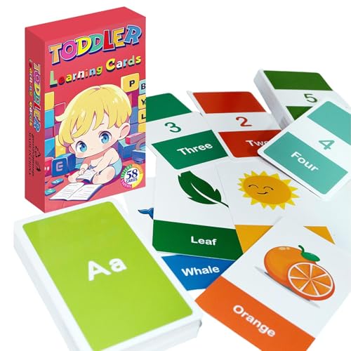 Lernkarten, Lernkarten für Kleinkinder – Frühlern-Lernkarten, Spielzeug, Alphabet-Tier-Lernkarten für Kinder im Alter von 2–4 Jahren, Karten Lernkarten, Lernkarten für Kleinkinder – Frühlern-Lernkarten, Spielzeug, Alphabet-Tier-Lernkarten für Kinder im Alter von 2–4 Jahren, Karten von Generic