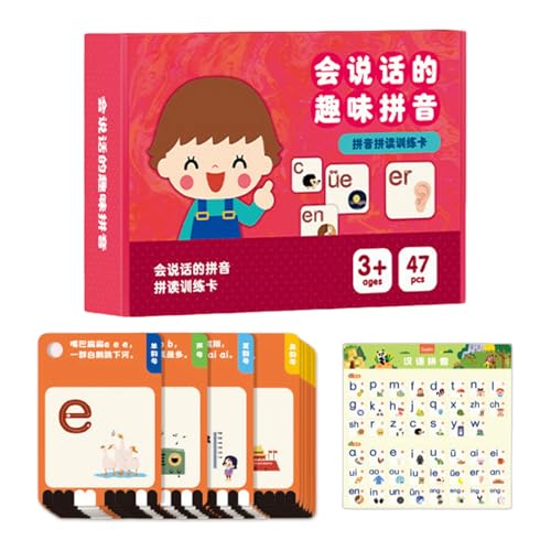 Lernkarten | Frühkindliches Lernspielzeug,Karten Für Aussprache Und Lesen Ab 4-6 Jahren Für Zuhause, Unterwegs & Kindergarten Lernkarten | Frühkindliches Lernspielzeug,Karten Für Aussprache Und Lesen Ab 4-6 Jahren Für Zuhause, Unterwegs & Kindergarten von Generic