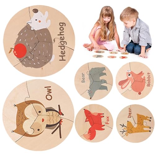 Lernpuzzle für Kinder, Tierpuzzle | Lernpuzzle mit Tierblöcken, Stem Learning Sensory To, lustiges Tierpuzzle für Kleinkinder Lernpuzzle für Kinder, Tierpuzzle | Lernpuzzle mit Tierblöcken, Stem Learning Sensory To, lustiges Tierpuzzle für Kleinkinder von Generic