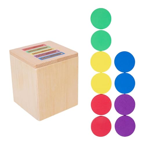 Lernspielzeug Aus Holz mit Form Und Farbsortierung, Ideal für Kinder Im Alter von 1 bis 3 Jahren, Rabatt von Generic