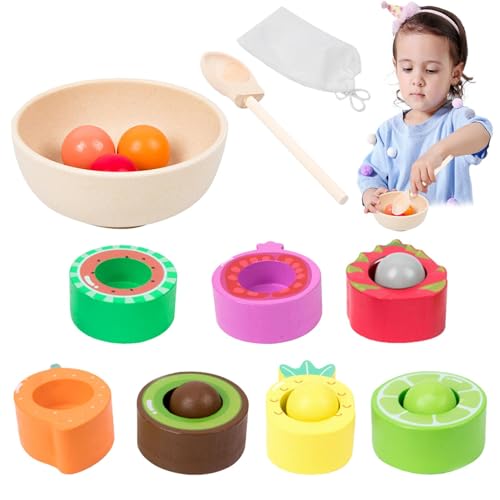 Lernspielzeug zum Sortieren von Früchten, Farbsortierspielzeug aus Holz | Holzfußbrett Perlen Spiel - Farbabstimmung Lernspiel, Lebensmittelset, C Lernspielzeug zum Sortieren von Früchten, Farbsortierspielzeug aus Holz | Holzfußbrett Perlen Spiel - Farbabstimmung Lernspiel, Lebensmittelset, C von Generic