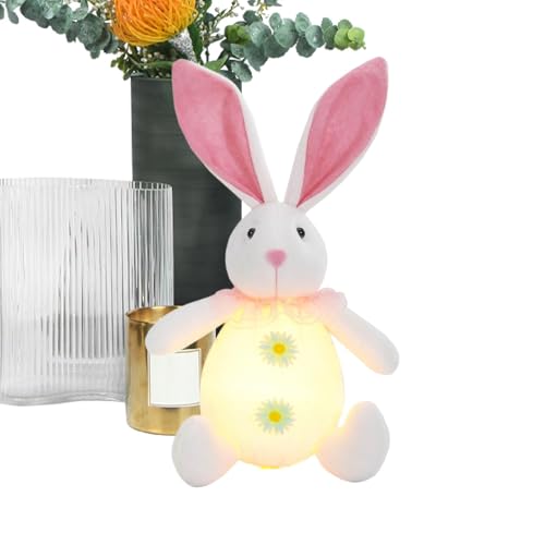 Leuchtende Kaninchen Bettdecken - Erleuchtender Plüsch mit entspannendem Sound, ideal für eine ruhige Atmosphäre im Babyzimmer | Nachtlichtfunktion und Easy Touch-Material von Generic