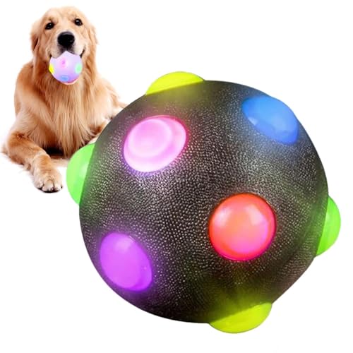 Leuchtender Ball für Hunde | Aktiver Rollball für Hunde – akustisches Spielzeug zur mentalen Stimulation für Hunde für Verschiedene Geburtstagsgeschenke für Welpen und Hunde, zufällige Farbe Leuchtender Ball für Hunde | Aktiver Rollball für Hunde – akustisches Spielzeug zur mentalen Stimulation für Hunde für Verschiedene Geburtstagsgeschenke für Welpen und Hunde, zufällige Farbe von Generic