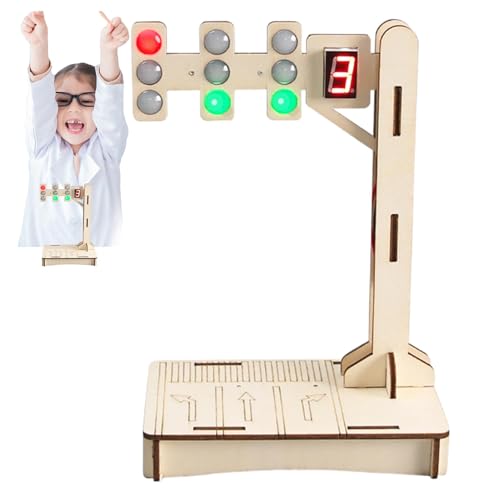 Lichtsignal Spielzeug für Kinder, Puzzle, Bastelsets aus Holz, Puzzle, Modell aus glattem Holz, Signal Toys, lustiges und pädagogisches Spielzeug für und Mädchen von Generic