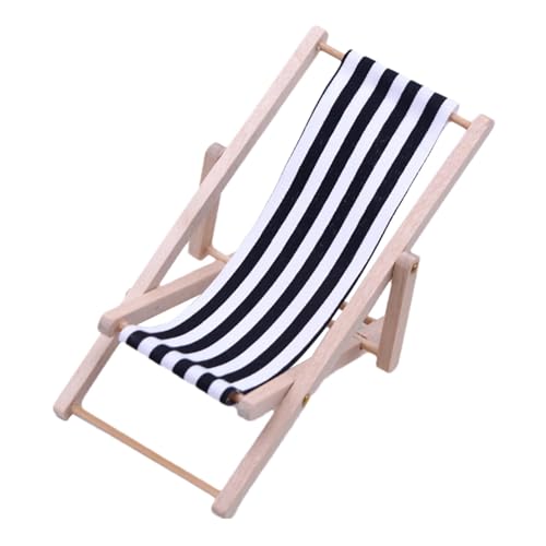 - Liegestuhl, Miniatur-Liege, zusammenklappbar, für Dekoration, Wohnzimmerstuhl, Modell, Bürodekoration, Innenstuhl, Outdoor, Spielzeug, Möbelzubehör - Liegestuhl, Miniatur-Liege, zusammenklappbar, für Dekoration, Wohnzimmerstuhl, Modell, Bürodekoration, Innenstuhl, Outdoor, Spielzeug, Möbelzubehör von Generic